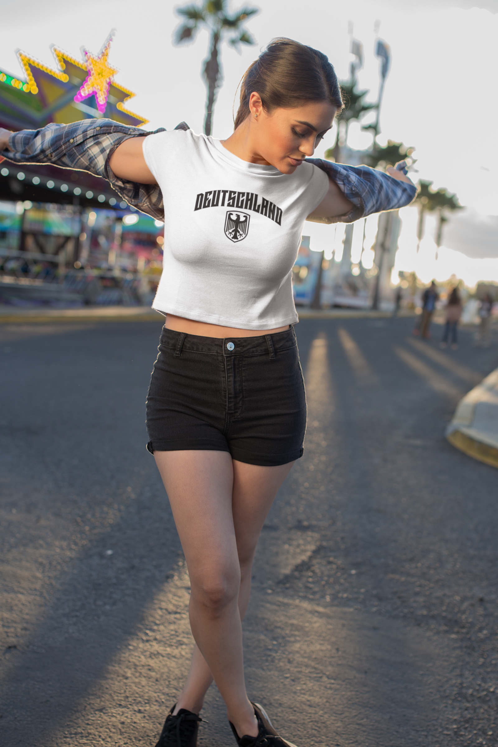 Deutschland Wappen Cropped Tee